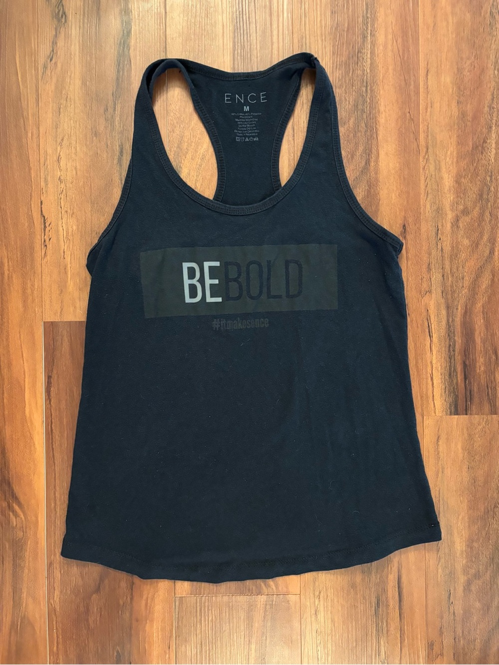 Women’s ENCE Black 'Be Bold' Racerback Tank